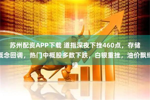 苏州配资APP下载 道指深夜下挫460点，存储概念回调，热门中概股多数下跌，白银重挫，油价飘绿